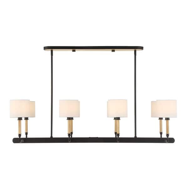 slide 2 of 10, Uttermost Franconia 8 Light Pendant - 48"W x 14"D x 12.5"H