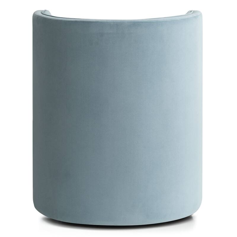 Velvet Swivel Rolling Accent Chairs with Casters