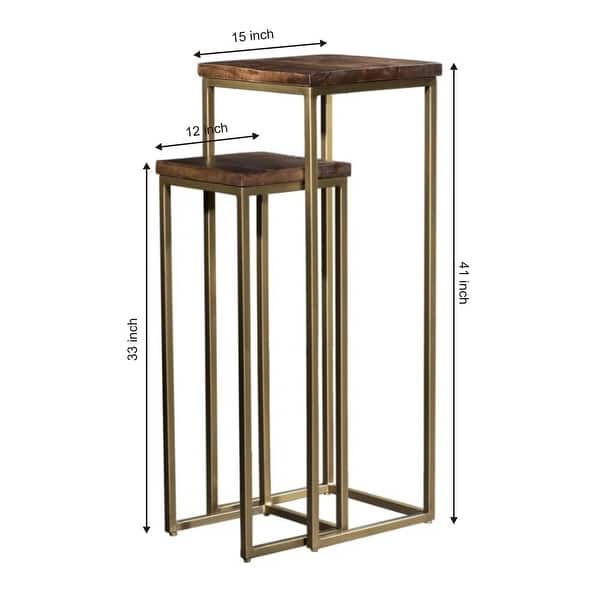 Pedestal Plant Stand Side Table Set of 2 Bed Bath & Beyond 30148463