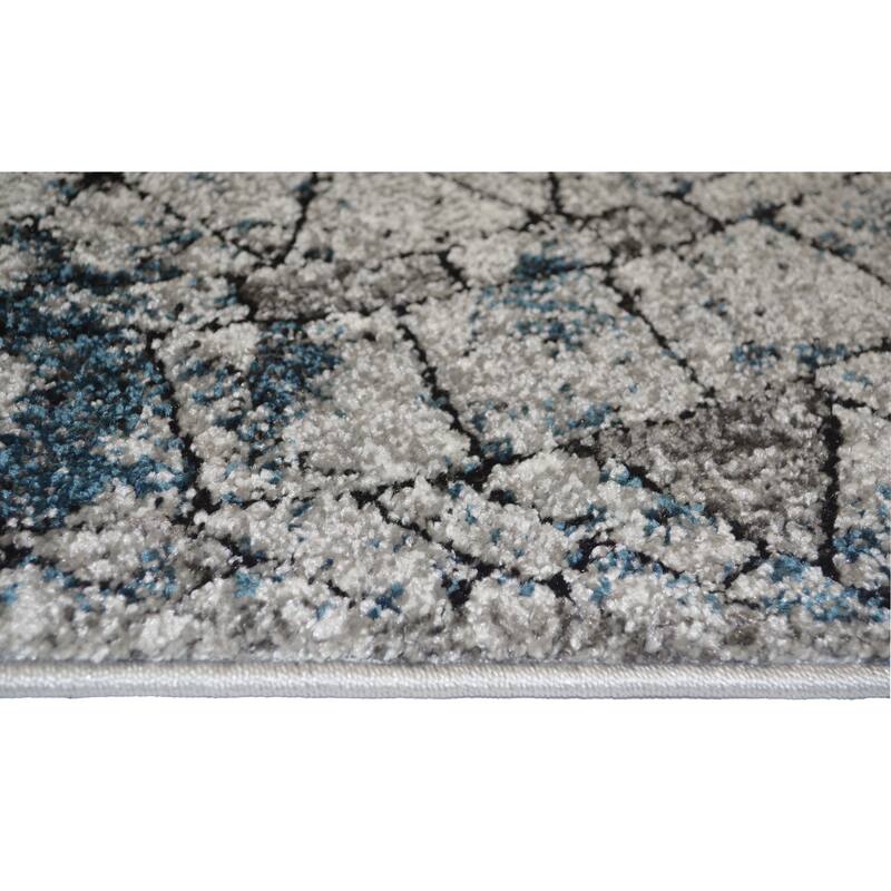 Titan Multi Contemporary Ornate Stylish Area Rug