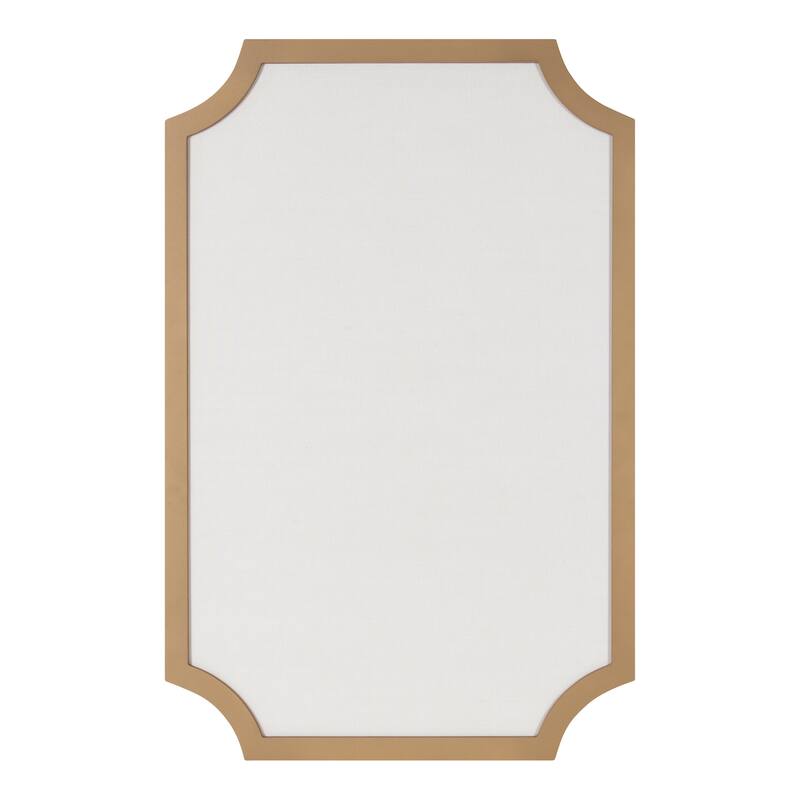 Kate and Laurel Holbrook Scalloped Rectangle Framed Pinboard - 24x36