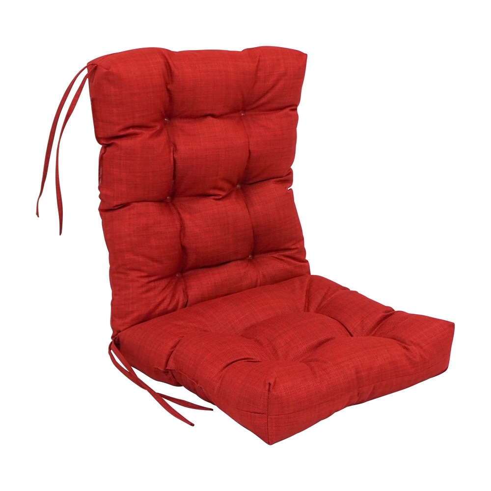 Multi-section Tufted Outdoor Seat/Back Chair Cushion (Multiple Sizes)