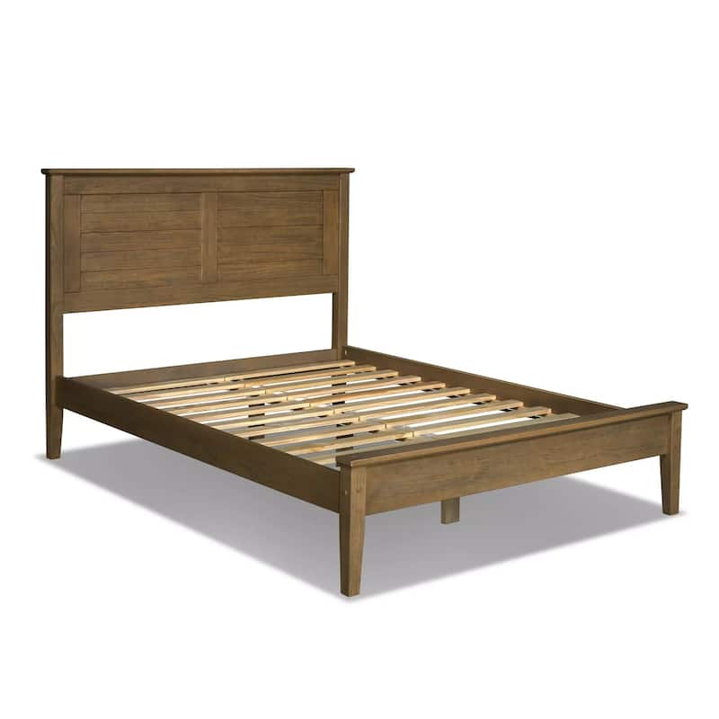 Grain Wood Furniture Greenport Louvered Solid Wood Platform Bed