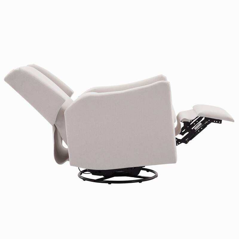 Merax Swivel Glider Recliner with Rocking Base