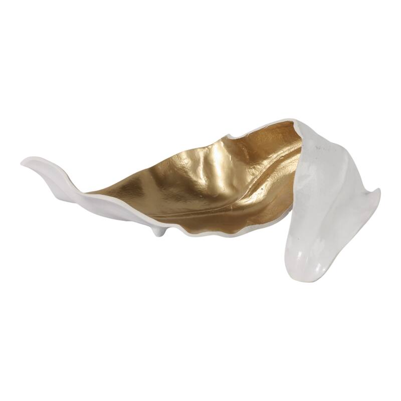 Metal Sculpture Abstract Glam Design and Textured Organic Silhouette