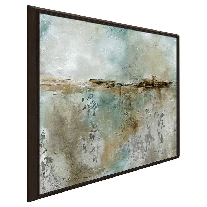 "Misty Dawn In Blue" by Carol Robinson Print on Floating Canvas