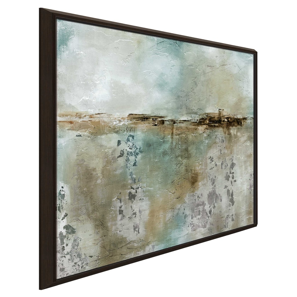 "Misty Dawn In Blue" by Carol Robinson Print on Floating Canvas