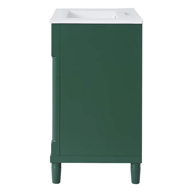 30"Bathroom Vanity with Sink, Freestanding Bathroom Storage Vanity Cabinet w/Soft-Closing Door, Bathroom Cabinet with 2 Drawers