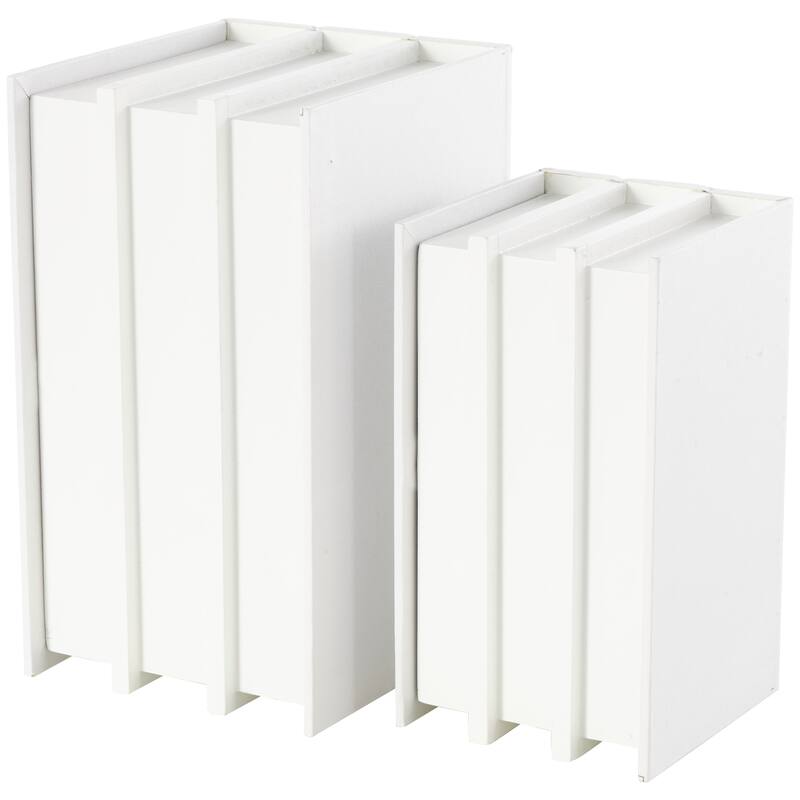 Black or White Canvas Box with White or Gold Explore, Dream, Discover Text (Set of 2)