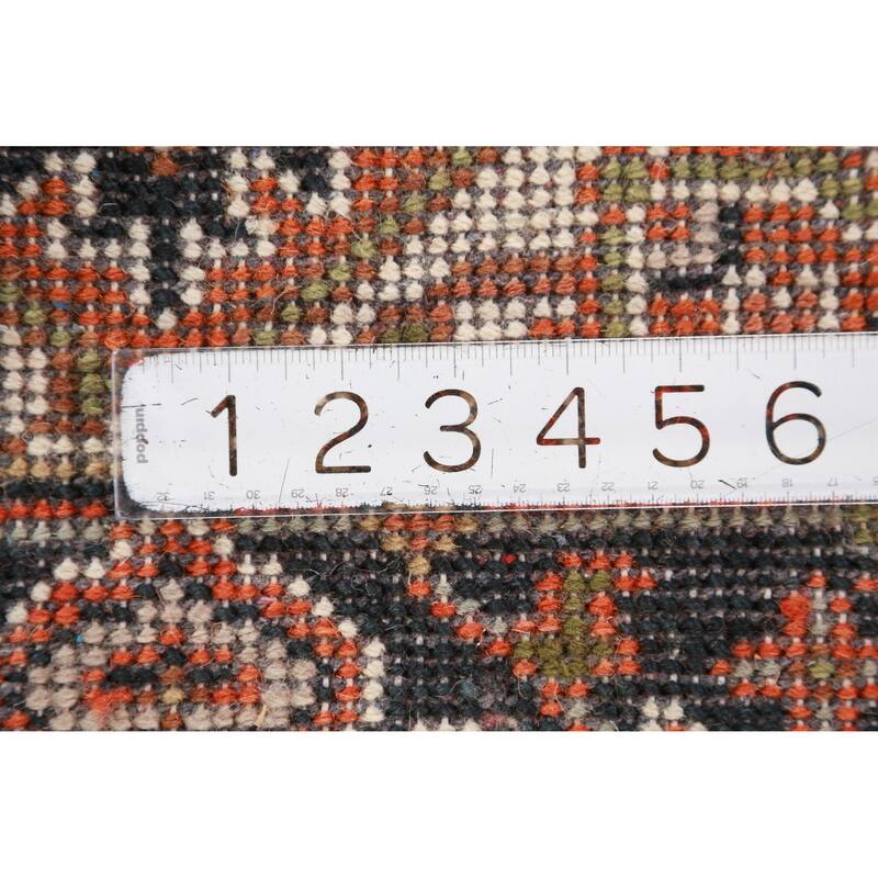 Orange Heriz Serapi Foyer Rug Oriental Handmade Wool Carpet - 2'0" x 3'0"