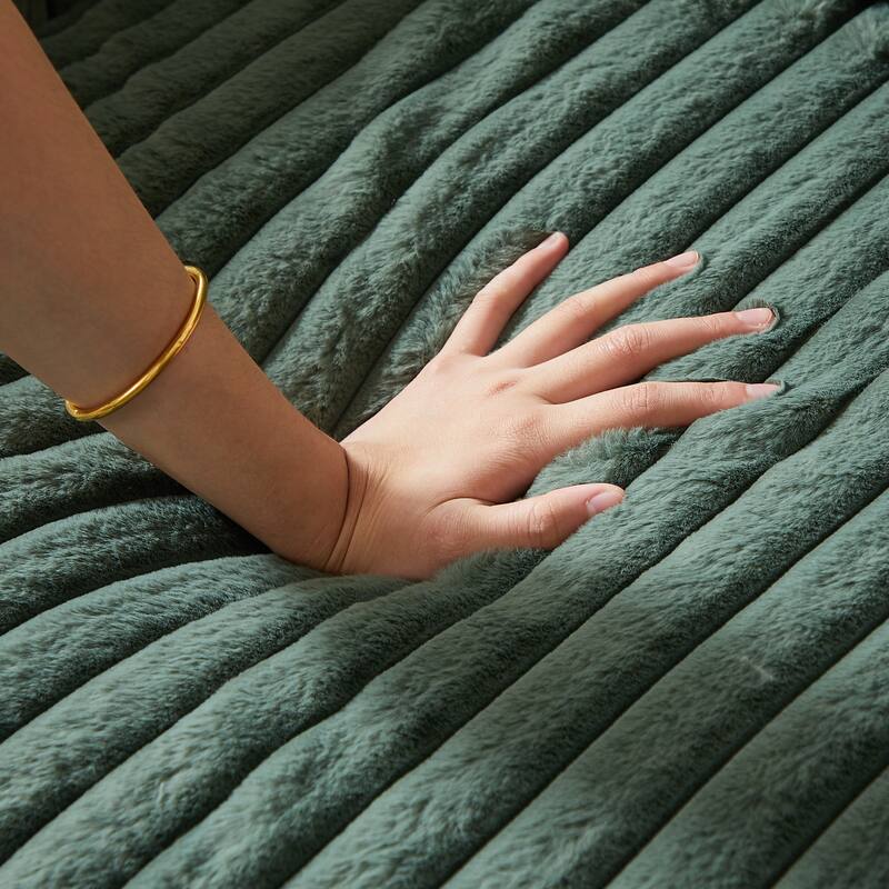 42.5" Corduroy Single Recliner Chair with Cup Holder, Storage Footrest, Armrest Storage and Backrest Pillow