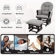preview thumbnail 41 of 54, Ultimate Nursery Comfort - Glider and Ottoman Set with Reclining Cushion Chair, Rocker Chair with Padded Back and Armrests