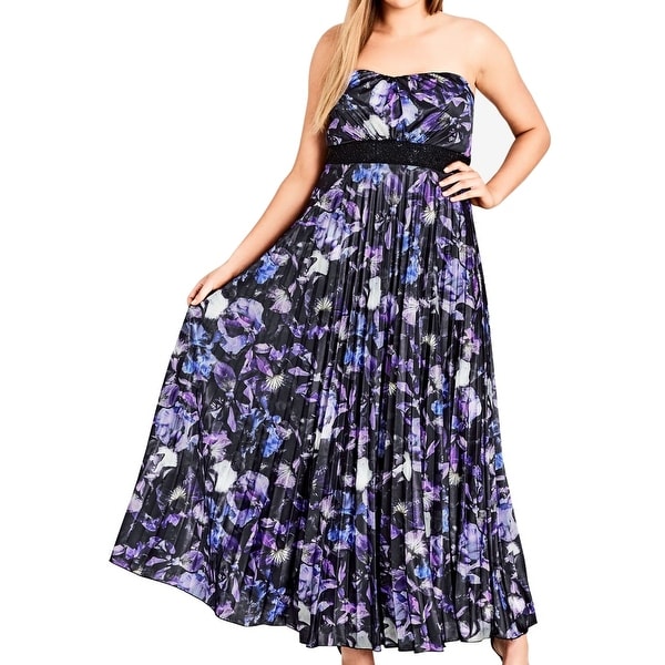 Purple dress size 24 clearance