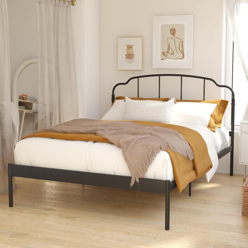 RealRooms Camie Adjustable Height Metal Bed Frame