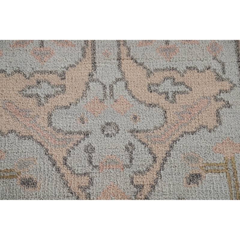 Oushak Oriental Runner Rug Hand-knotted Wool Carpet - 2'8"x 16'0"