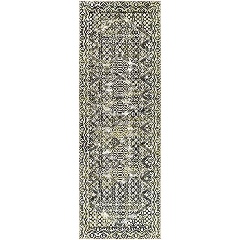 Livabliss Lavadora Global Geometric Machine Washable Boho Area Rug