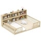 preview thumbnail 9 of 7, Full Size Wooden Bed Montessori Bed Frame w/ Storage Shelves Natural