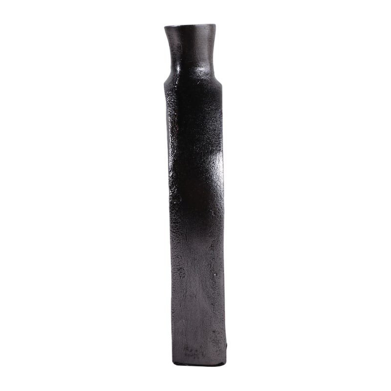 Modern Metal Open Cut Out Bud Vase - Tall Flower Vase