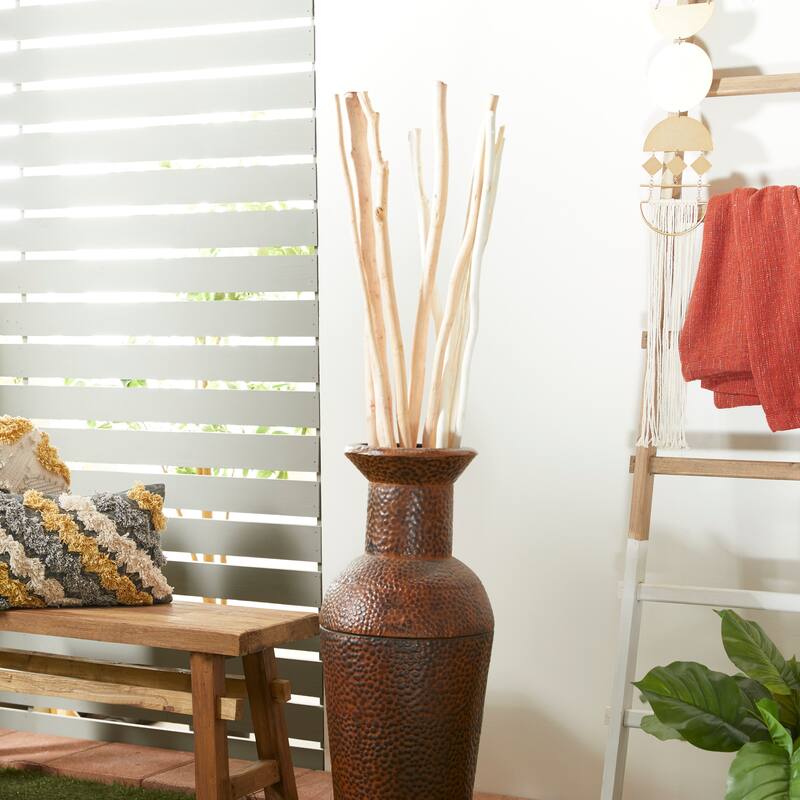 Multi colored, White Brown or Light Brown Dried Plant Pigeon pea Natural Foliage (Set of 2)