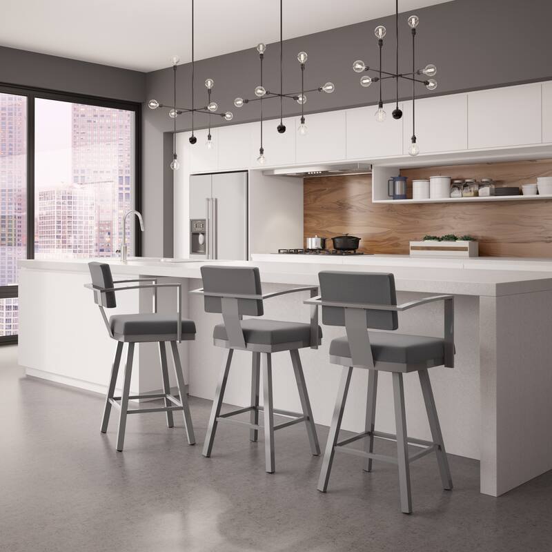 Amisco Akers Swivel Bar Stool