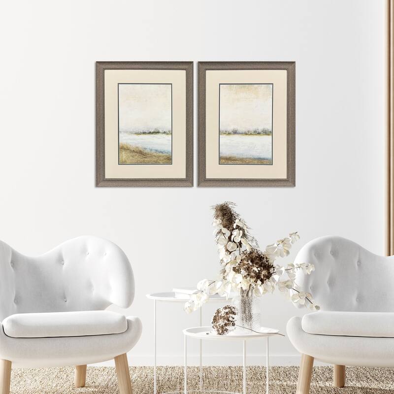 Paragon Peaceful Lake Framed Art - Set of 2 - 2-piece Set