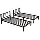 preview thumbnail 10 of 11, Detachable Triple Bunk Bed With Guardrails,Exchange Ladder