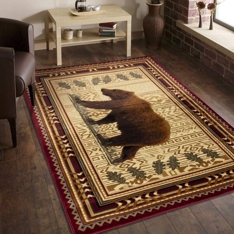 Nature's Nest GC_CBL3007 Multi Lodge Area Rug
