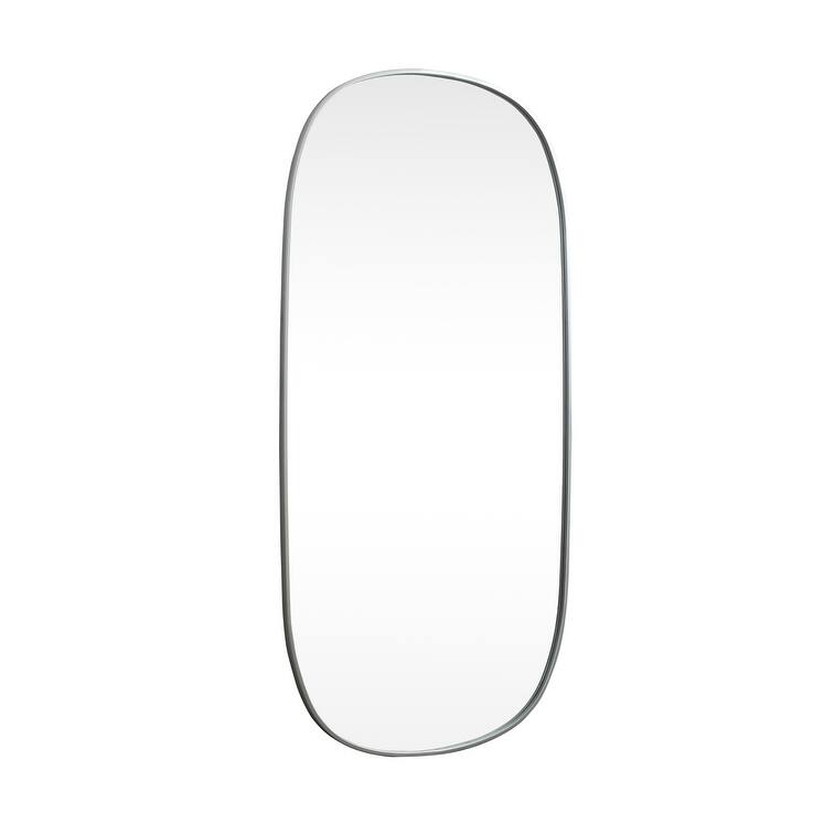 Indigo Home Metal Frame Oval Mirror 30x60 Inch