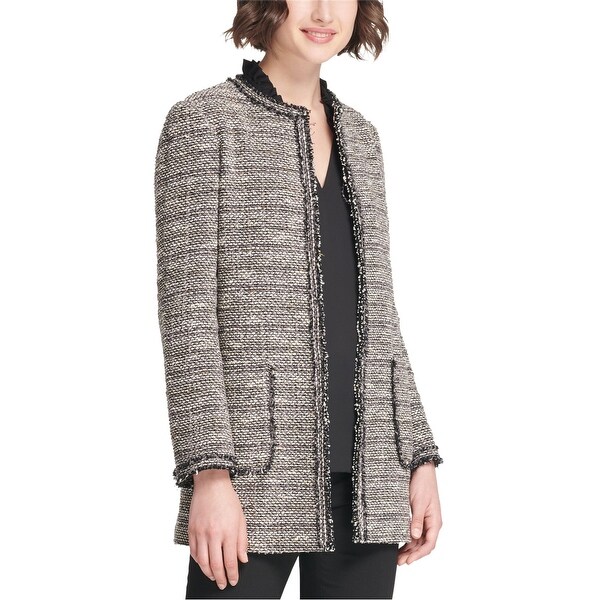 Dkny Womens Collarless Jacket