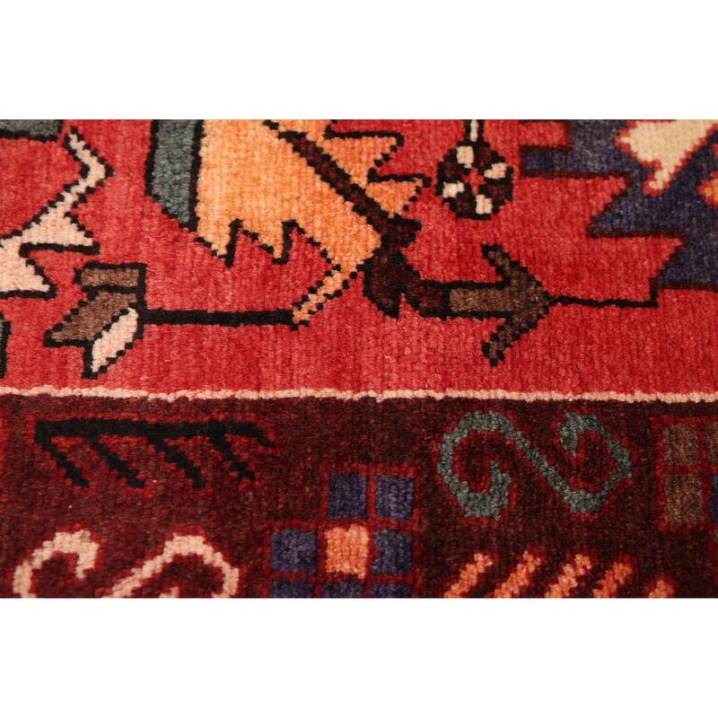 ECARPETGALLERY Hand-knotted Andelz Light Red Wool Rug - 3'5 x 9'7