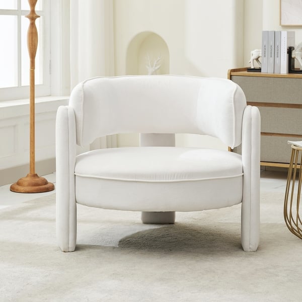 slide 2 of 45, Modern Relvet Accent Chair with Spacious Round Seat for Living Room