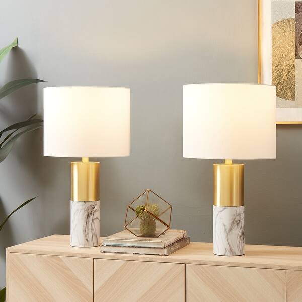 Phoebe 24" Contemporary Table Lamp (Set of 2)