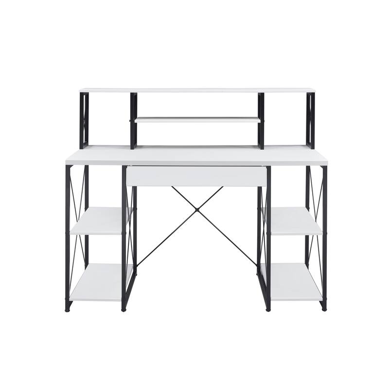 Versatile Modern Writing Desk with Sturdy Construction and Ample Storage