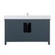 preview thumbnail 2 of 11, Altair Isla 60" Bathroom Vanity in Classic Blue with Countertop,no Mirror - 60 in.