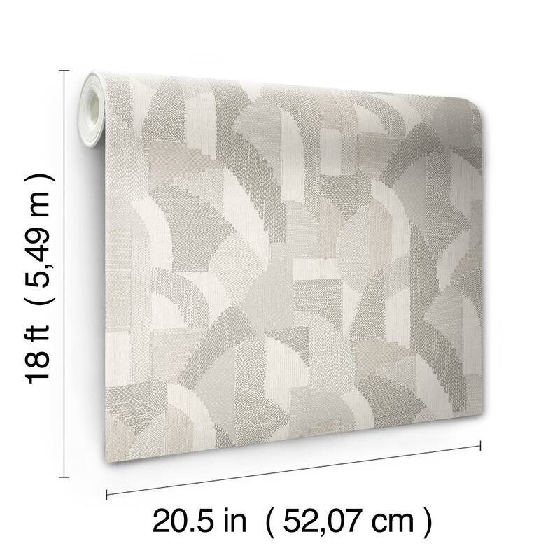 NuWallpaper Macario Taupe Peel and Stick Wallpaper