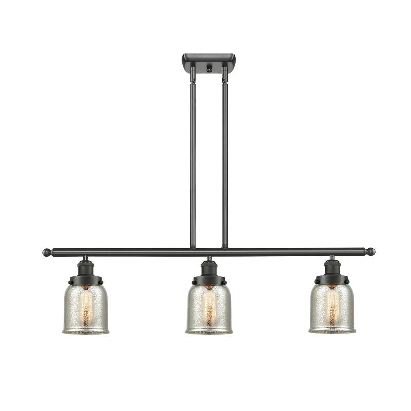 Innovations Lighting 916-3I-10-36 Bell Linear Bell 3 Light 36" Wide - Oil Rubbed Bronze / Silver Plated Mercury