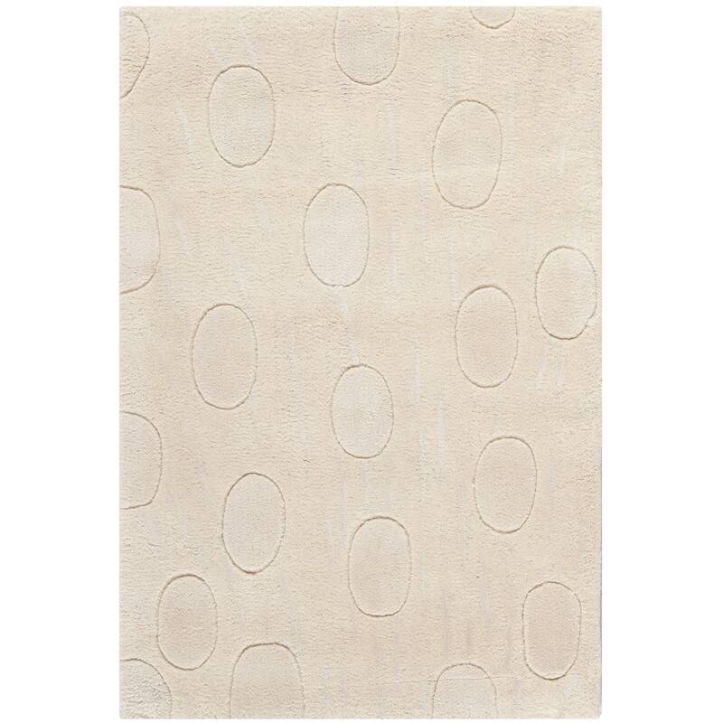 SAFAVIEH Handmade Soho Porsche N.Z. Wool Rug - 2' x 3' - White/White