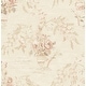 preview thumbnail 1 of 6, Seabrook Designs Carola Floral Vase Unpasted Wallpaper 20.5 in. W x 33 ft. L - Metallic Cream & Blush