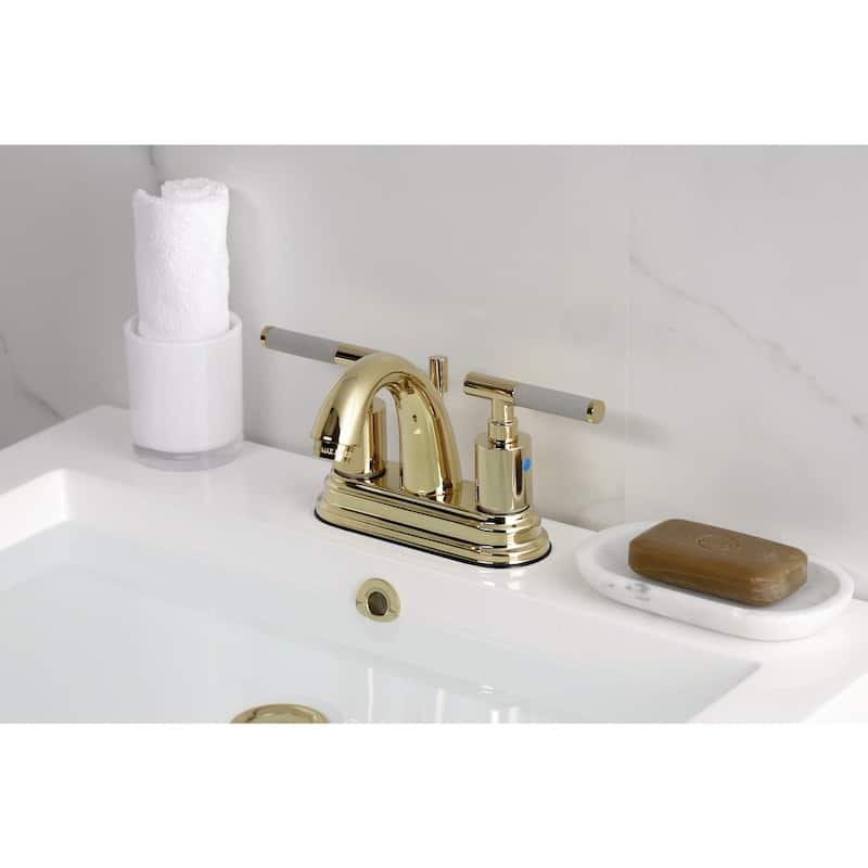 Kingston Brass KB861.CKL Kaiser 1.2 GPM Centerset Bathroom Faucet with