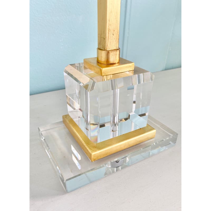 Elaina Table Lamp with Iron and Crystal Shade