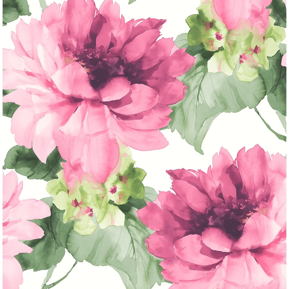 Harry & Grace Watercolor Floral Peel and Stick Wallpaper