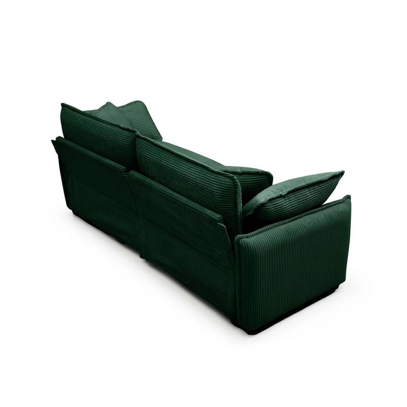 Corduroy Flexible Combinations Sofa Set with Pillows, (2+2Seat)