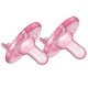 preview thumbnail 1 of 6, Soothie Pacifier 3 to 18 Month 2 Pack in Pink Silicone