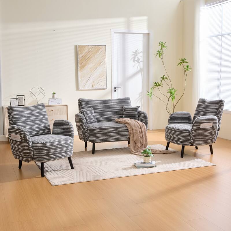 Modern style two-seater sofa