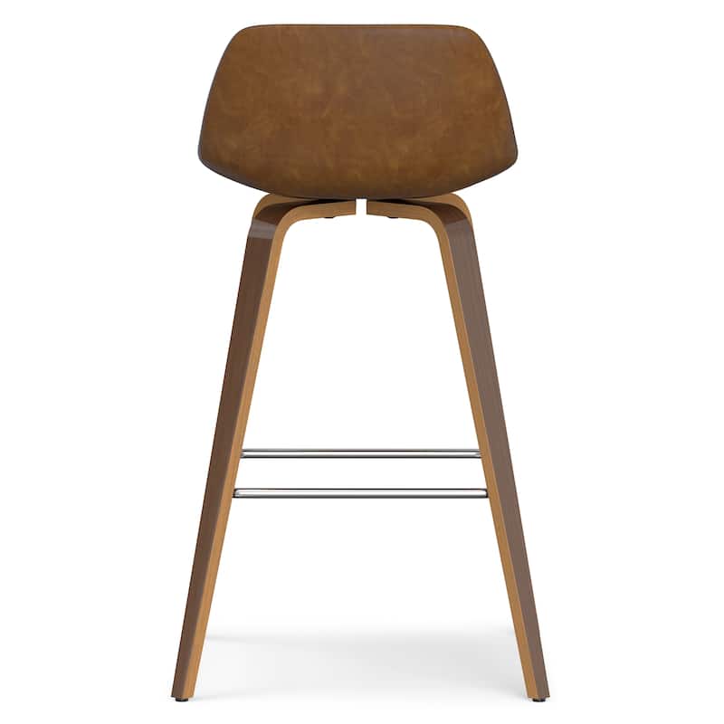 WYNDENHALL Cacey Mid Century Modern Bentwood Counter Height Stool (Set of 2) - 20.7'' x 21.1'' x 36.6