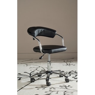SAFAVIEH Office Black Pier Desk Chair - 20.7" x 20.9" x 27"