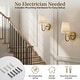preview thumbnail 6 of 20, Bell + Howell Wall Light 2 Pack Smooth Fabric Rechargeable LED Wall Sconces Cordless Dimmable Touch Control