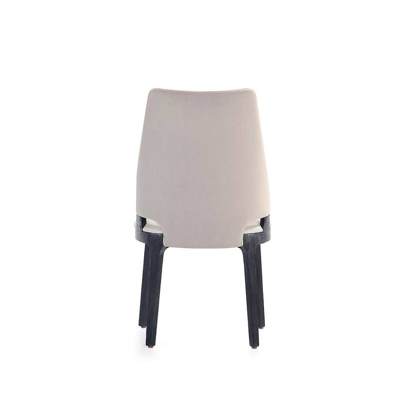Manhattan Comfort Kara Modern Velvet Upholstered Dining Chair Set