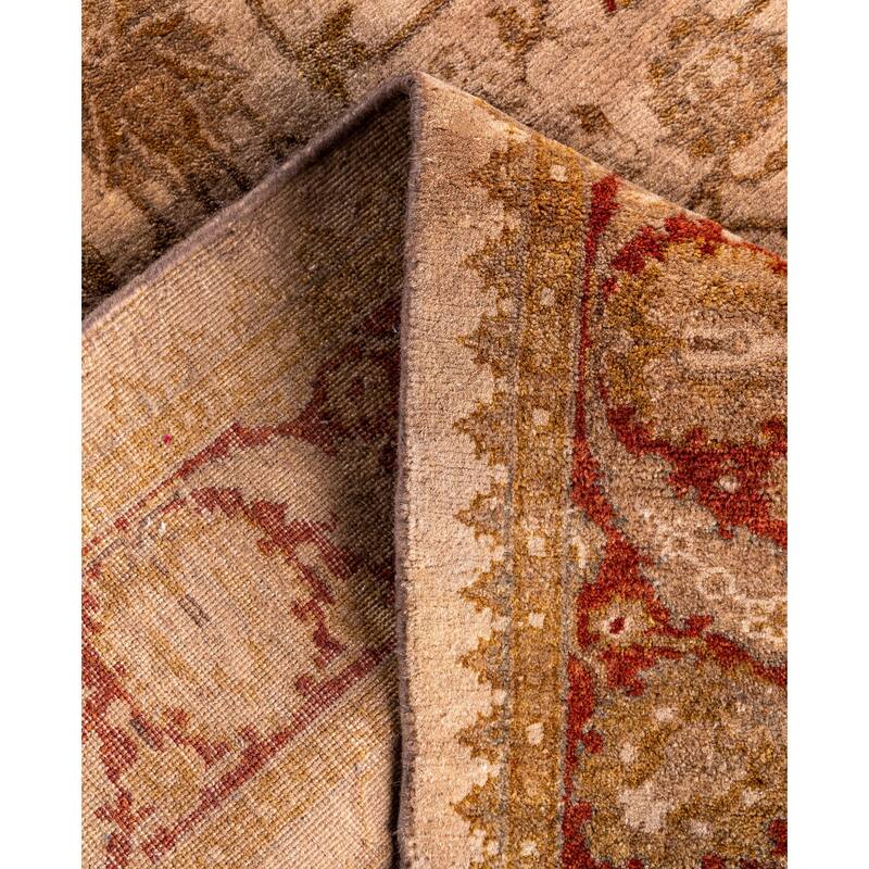 Overdyed One-of-a-Kind Hand-Knotted Runner Rug - Beige - 2' 7" x 16' 1"