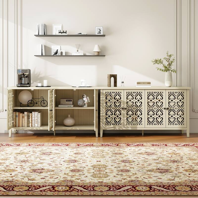 Hollowed-out Cabinet with 4 Doors